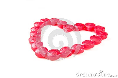 Array of Love Candy Stock Photo