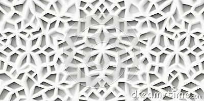 An array of white triangular pyramids serves as a background wallpaper and banner Stock Photo