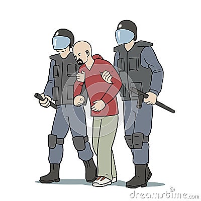 Arrest Vector Illustration