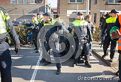 Arrest by policemen Editorial Stock Photo