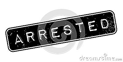 Arrested rubber stamp Vector Illustration