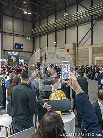 Arrival of the King and Queen of Spain at FITUR 2022 Editorial Stock Photo