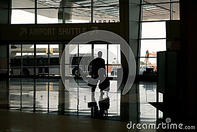 Arrival at travel destination Stock Photo