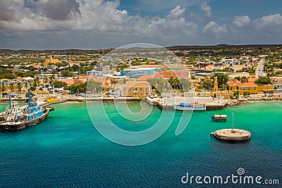 Arriving at Bonaire Editorial Stock Photo