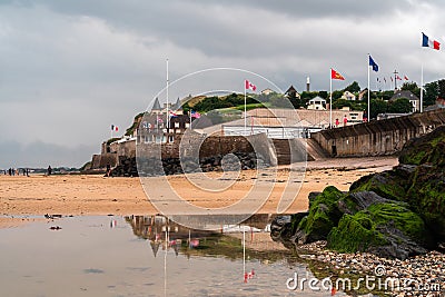 Arromanches in Normandy, France Editorial Stock Photo