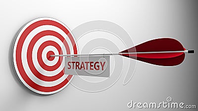 arrow center target strategy concept Stock Photo