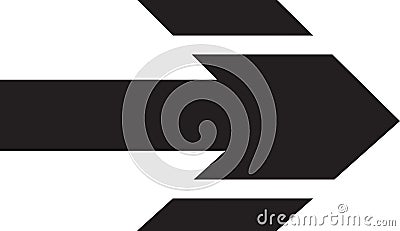 Arrow computer black button showing way vector Vector Illustration