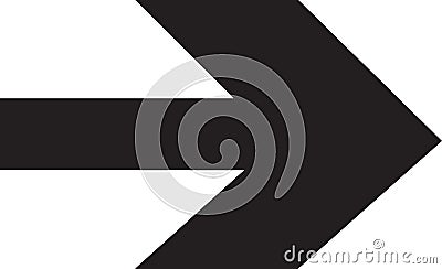 Arrow computer black button showing way vector Vector Illustration