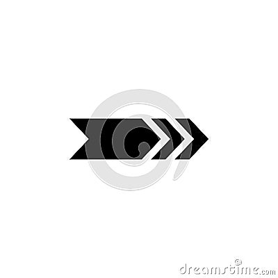 arrow with dashed arrows icon. Element of simple icon for websites, web design, mobile app, info graphics. Signs and symbols colle Stock Photo