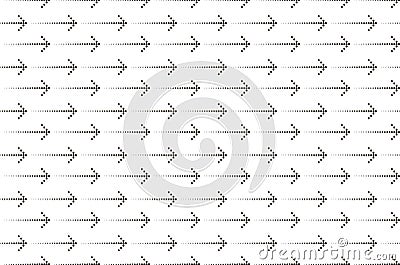 Arrow dots. Abstract geometric pattern. Vector background for web and graphic business designs. Vector Illustration