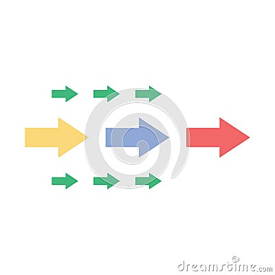 Arrow flat inside vector icon which can easily modify or edit Stock Photo