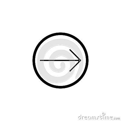 Arrow icon, isolated. Flat design. on white backround. Vector Illustration