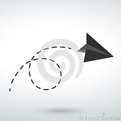 Arrow Icon isolated vector on a white backround Stock Photo