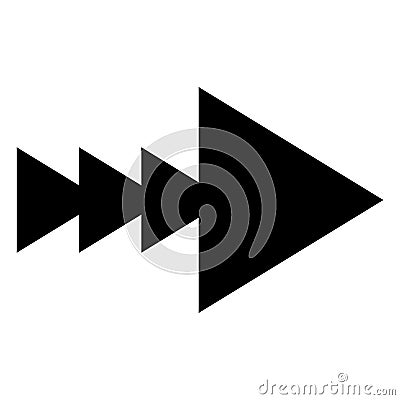 Arrow icon. Modern simple arrow or cursor. Directional arrow flat style isolated on white background. Vector Vector Illustration