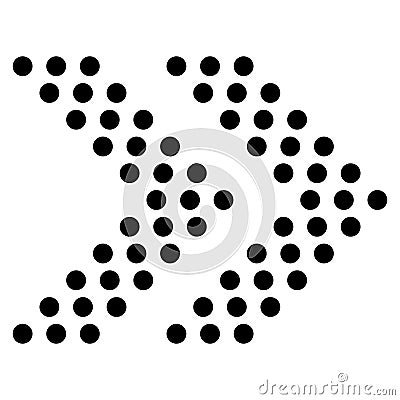 Arrow icon. Modern simple arrow or cursor. Directional arrow flat style isolated on white background. Vector Vector Illustration
