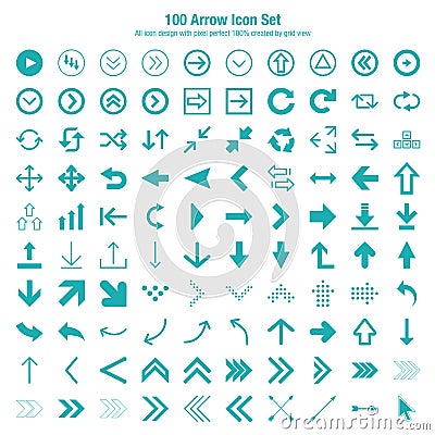 Arrow Icon Set Design Vector Illustration