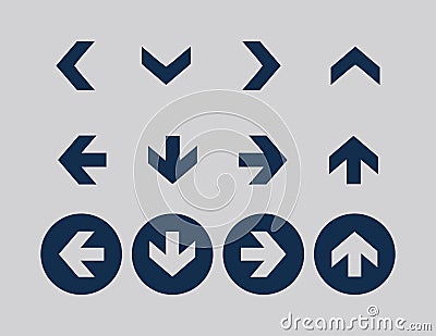 Arrow icon sets Vector Illustration