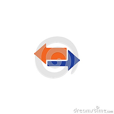 Arrow ilustration logo vector Vector Illustration