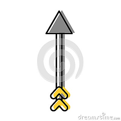 Arrow indian isolated icon Vector Illustration