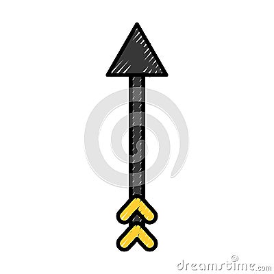 Arrow indian isolated icon Vector Illustration