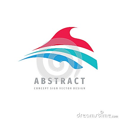 Arrow logo template design. Abstract dynamic wing vector sign. Development strategy icon. Delivery symbol Vector Illustration