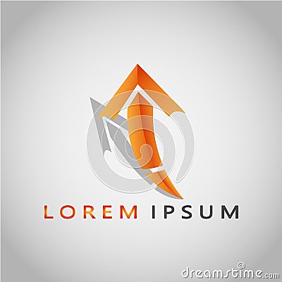 ARROW LOREM IPSUM 2017 3 Stock Photo