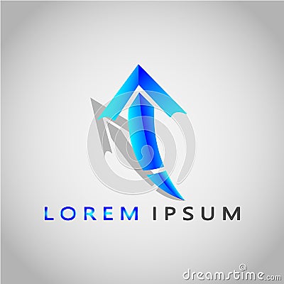 ARROW LOREM IPSUM 2017 Stock Photo