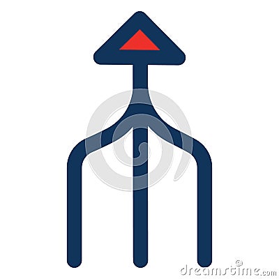 Arrow, oneway Isolated Vector Icon which can be easily modified or edited Stock Photo