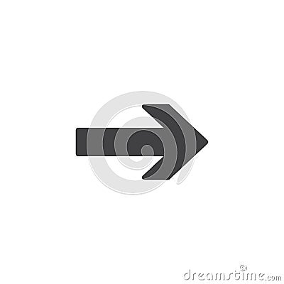 Arrow right vector icon Vector Illustration