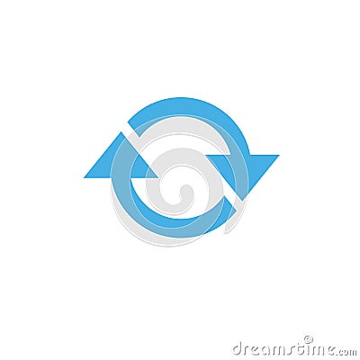 Arrow sign icon vector. reload, refresh, loop, direction, rotate isolated flat icon for web and mobile app Stock Photo