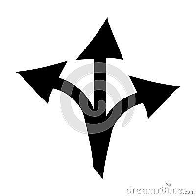 Arrow sign icon. Stock Photo