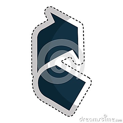 Arrow sign isolated icon Vector Illustration