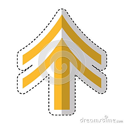 Arrow sign isolated icon Vector Illustration