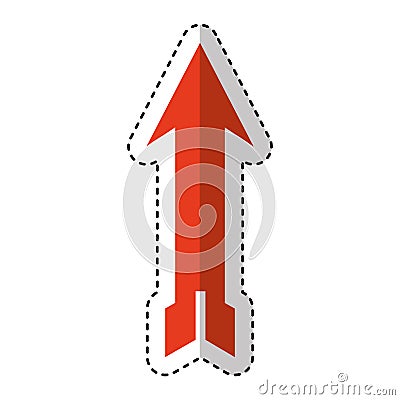 Arrow sign isolated icon Vector Illustration
