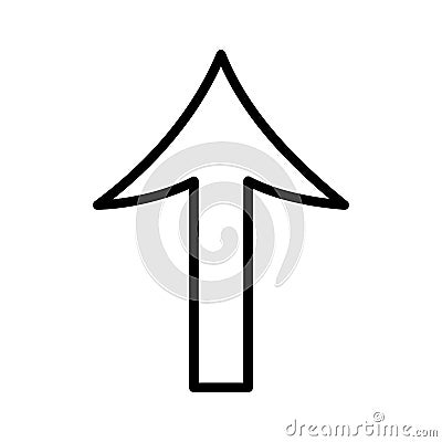 Arrow sign isolated icon Vector Illustration