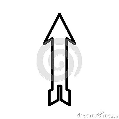 Arrow sign isolated icon Vector Illustration