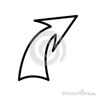 Arrow sign isolated icon Vector Illustration