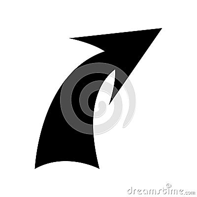 Arrow sign isolated icon Vector Illustration