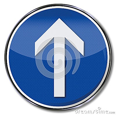 Arrow straight ahead Vector Illustration