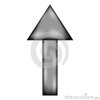 Arrow straight sign icon. Stock Photo