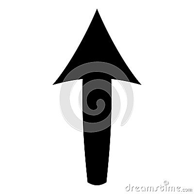 Arrow straight symbol icon Stock Photo