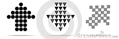 Arrow Vector Collection. Black set of arrow icons, back, next, previous program icon or web design. Modern simple arrows on a Vector Illustration