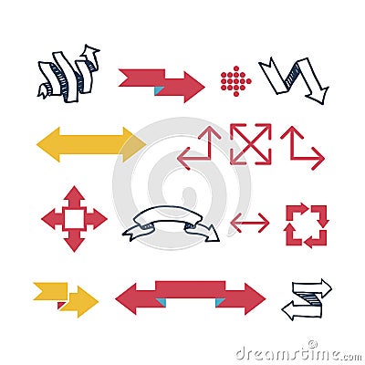 Arrow web icon vector illustration. Vector Illustration