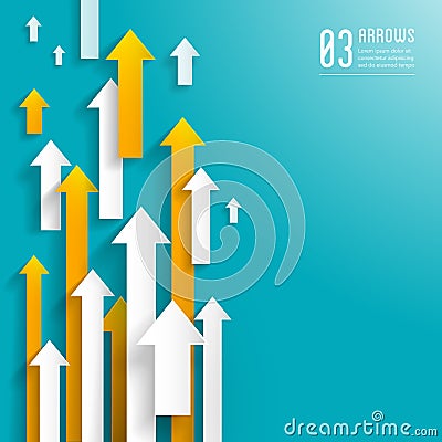 Arrows background - graphic design template Stock Photo