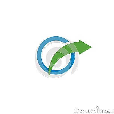 Arrows business vector illustration icon Logo Template Vector Illustration