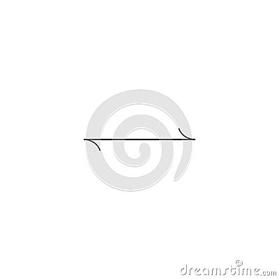 Arrows horizontal sign line vector icon. Direction sign Stock Photo