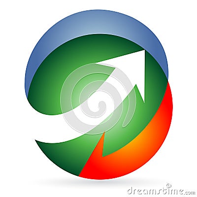 Arrows logo Vector Illustration