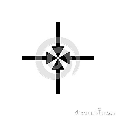 Arrows outline icon. Symbol, logo illustration for mobile concept and web design. Vector Illustration