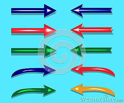 Arrows, pointers , navigation for your design Vector Illustration