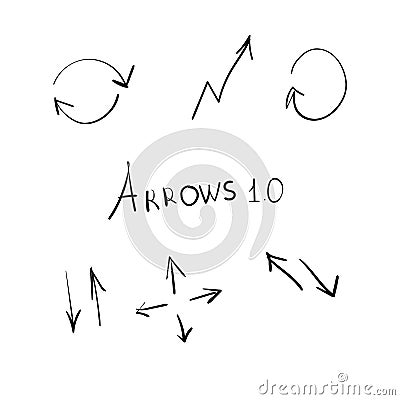 Arrows sketch Vector Illustration